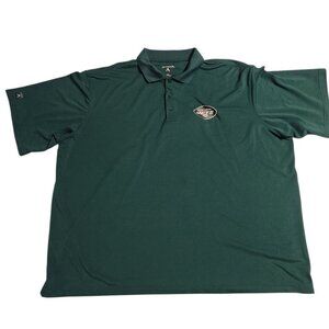 New York Jets Polo Shirt Green NFL Football Antigua Mens XXL 2XL See Measurement